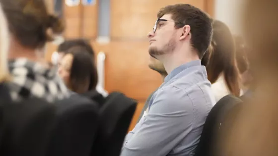 A member of the audience at Young Epilepsy Research Research 2025