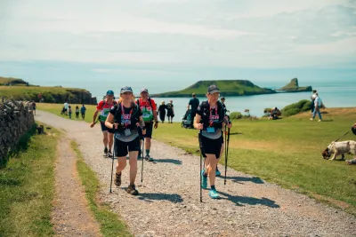 Walkers on the Gower Peninsula