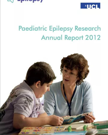 A woman and child read together on the cover of the Research Report 2012 cover.