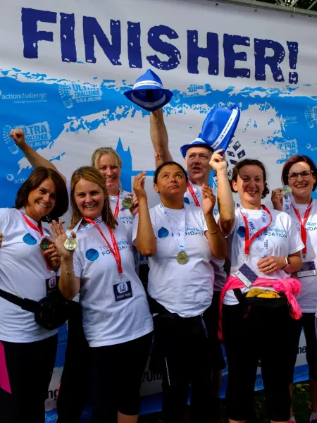 Thames Bridge Trek finishers